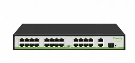 TC-P3S027 (H/2421/AT/260) Неуправляемый РоЕ коммутатор, 27 портов (24 РоЕ+ 2Uplink + SFP 1ГБ)