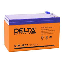 DTM 1207  аккумуляторная батарея Delta 7 а/ч (оранжевые)