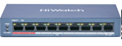 DS-S1008GP Сетевой неуправляемый коммутатор на 10 каналов (8 POE), c защитой от перенапряжения