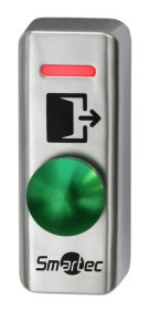 ST-EX241L Кнопка металлическая накладная (зеленая кнопка); 2-х цветный индикатор;  НР контакты;  раз