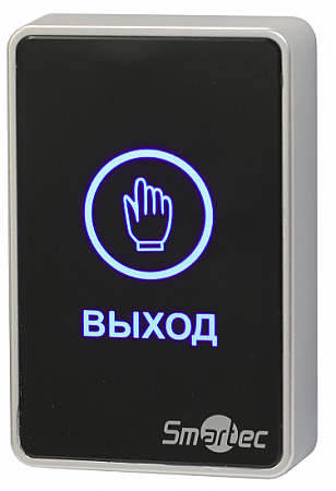 ST-EX020LSM-BK ЧЕРНАЯ сенсорная кнопка выхода с индикацией срабатывания Smartec