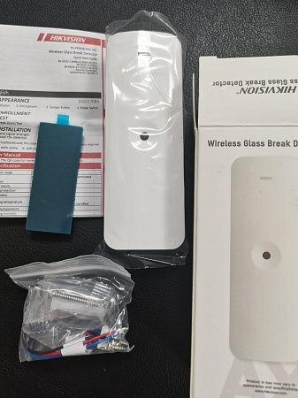 BreakGlass DS-PDBG8-EG2-WE Датчик разбития стекла беспроводной
