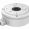 DS-1280ZJ-S, Монтажная коробка, белая, для камер купольных камер, алюминий, 137×53.4×164.8мм