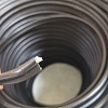 UTP кабель (С ТРОСОМ) , кат 5e, 4 пары,  внешней прокладки (+60 C - -40) 