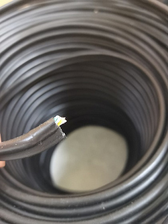 UTP кабель (С ТРОСОМ) , кат 5e, 4 пары,  внешней прокладки (+60 C - -40) 